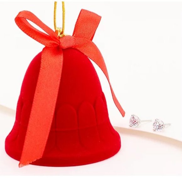 Holiday Bell with Swarovski Elements  Earrings - Picture 2 of 2